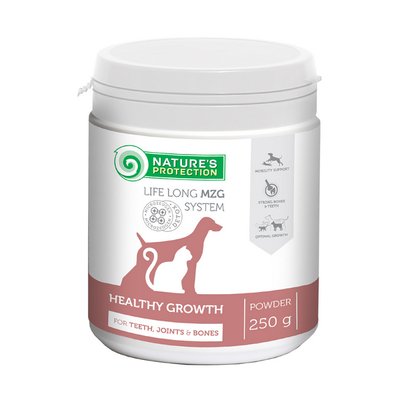 Харчова добавка NP Healthy growth Formula для підтримки здоров'я зубів, суглобів та кісток собак 250г CAN451418-dog фото