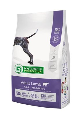 Сухий корм Nature‘s Protection Adult Lamb All Breeds для дорослих собак всіх порід з ягнятиною 4 кг NPS45749 фото