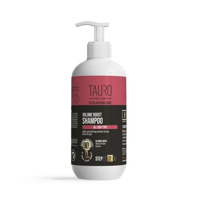 Шампунь Tauro Pro Line Ultra Natural Care Volume Boost Shampoo для надання об'єму шерсті собак та котів 400 мл TPL63582 фото