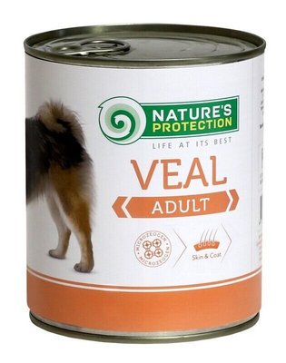 Вологий корм Nature's Protection Adult Veal для дорослих собак всіх порід з телятиною 400г KIK24629 фото