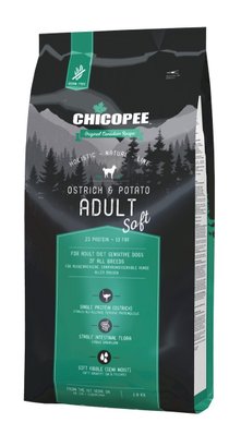 Сухий корм Chicopee HNL Soft Adult Ostrich & Potato для дорослих собак з чутливим травленням 2 кг 015639 фото