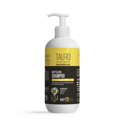 Шампунь Tauro Pro Line Ultra Natural Care Deep Clean Shampoo для глибокого очищення шкіри та шерсті собак і котів 400 мл TPL63589 фото