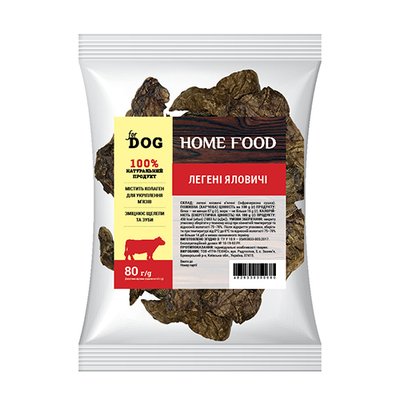 Ласощі Home Food для собак легені яловичі 80 г hf1016008 фото