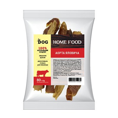 Ласощі Home Food для собак аорта яловиче 80 г hf1012008 фото