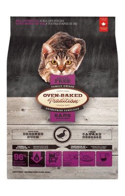 Беззерновий сухий корм Oven-Baked Tradition для котів зі свіжого м’яса качки 350 г 9770-350 фото