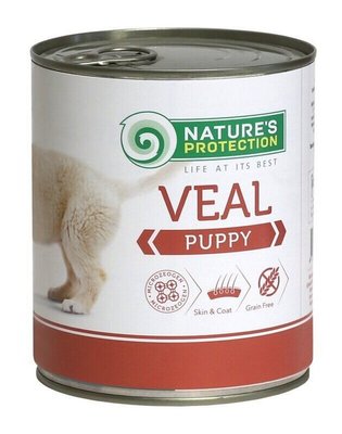 Вологий корм Nature's Protection Puppy Veal для цуценят всіх порід з телятиною 400г KIK45087 фото